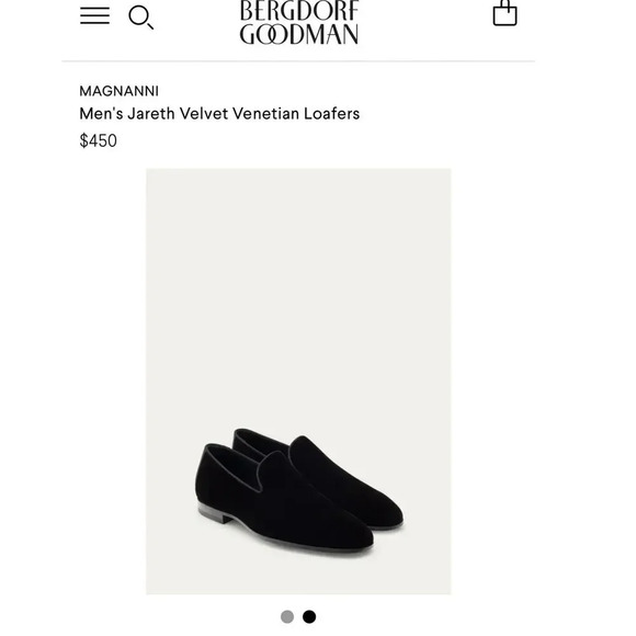 MAGNANNI‎ Men's Jareth Velvet Venetian Loafers Size 8 Black - Picture 12 of 12